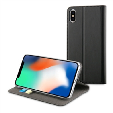 Capa Folio iPhone XS Max Suporte Muvit-Preta