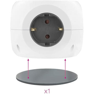 Base Nanocable de 3 enchufes / 4 USB/Carga inalámbrica