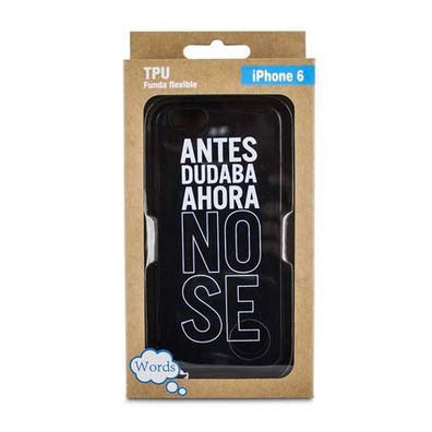 Funda TPU Preta Tacto Goma No Sé - iPhone 6/6S