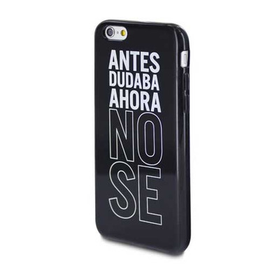 Funda TPU Preta Tacto Goma No Sé - iPhone 6/6S