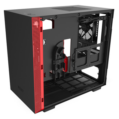 NZXT Caixa MINI ITX H210 Preto-Vermelho