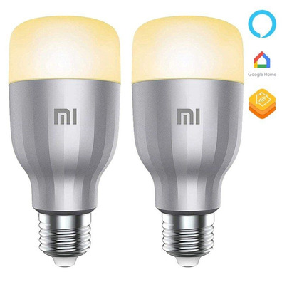 Pack 2 Lâmpadas Inteligentes Xiaomi MI LED Smart Bulb 10W E27