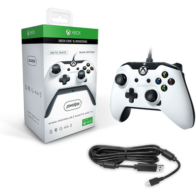 PDP WIRED CONTROLLER ARTIC WHITE (XBOX ONE & WINDOWS) OFICIAL