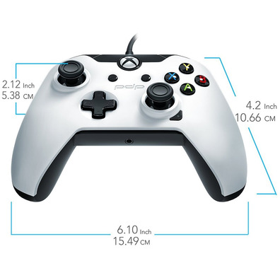 PDP WIRED CONTROLLER ARTIC WHITE (XBOX ONE & WINDOWS) OFICIAL