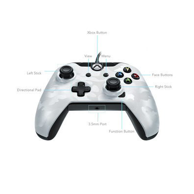 PDP CONTROLLER CAMUFLAJE WHITE (XBOX ONE/PC) OFICIAL