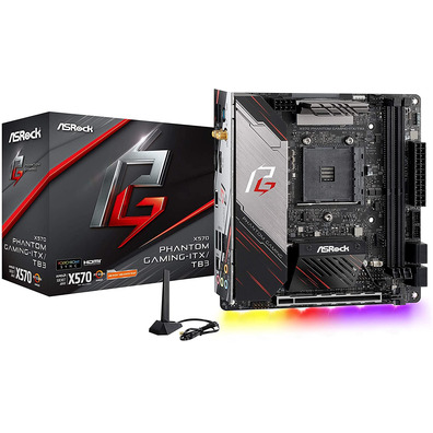 Assentos Base ASROCK X570 Phantom Gaming-ITX/TB3 AM4