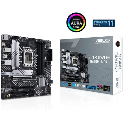 Raio Base Asus Prime B660M-A D4 Socket 1700 Micro ATX