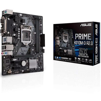 Modelo Base ASUS Prime H310M-D R2 .0 LGA 1151 HDMI/VGA