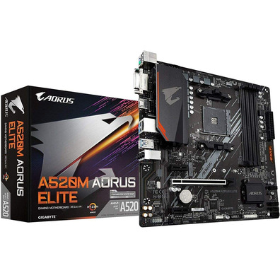 Laranja Base Gigabyte Aorus Elite AM4 A520M