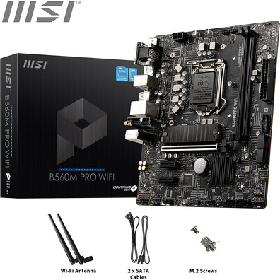 Rádio Base MSI 1200 B560M Pro Wifi