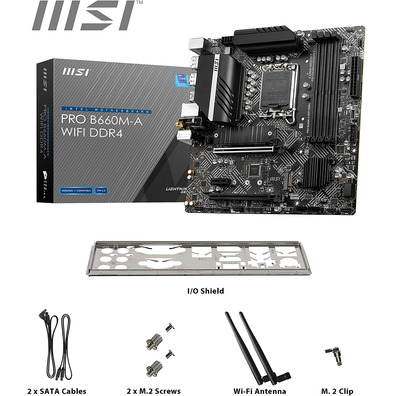 Rádio Base MSI 1700 Pro B660M-A Wifi DDR4