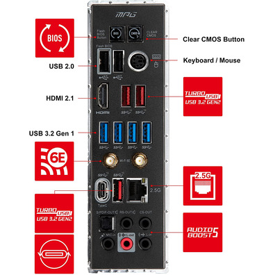 Rádio Base MSI AM4 MPG X570S EDGE Max Wifi