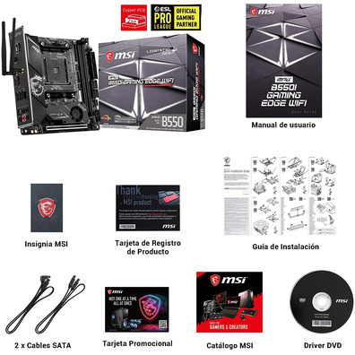 Rádio Base MSI B550 Gaming Plus AM4