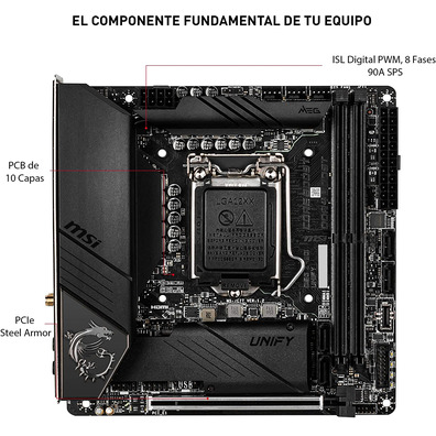 Rádio Base MSI MEG Z490I Unify 1200