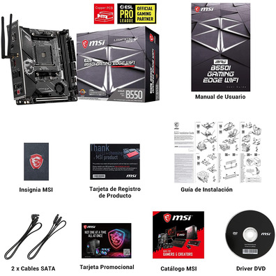 Loja Base MSI MPG B550I Gaming Edge Wifi AM4