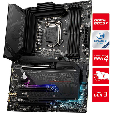 Tamanho Base MSI MPG Z590 Gaming Plus 1200