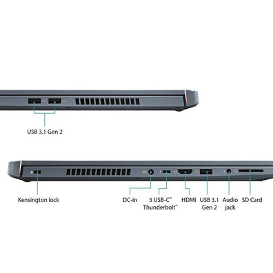 Portátil ASUS ProART Studiobook Pro W700G1T-AV046R i7/16GB/1TB SSD/Quadro T1000/17.3 ''