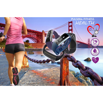 Pulseira Leotec Fitness Health Azul