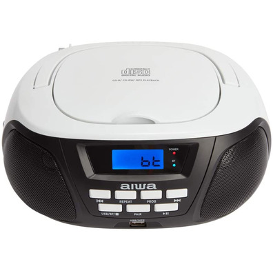 Rádio CD Aiwa Boombox BBTU-300BW Negro