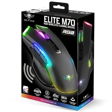 Ratón Gaming Inalámbrico Spirit of Gamer Elite M70 4800 DPI