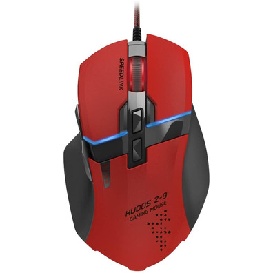 Ratón Gaming Speedlink Kudos Z-9 Vermelho