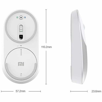 Ratón inalámbrico Xiaomi MI Portátil Silver