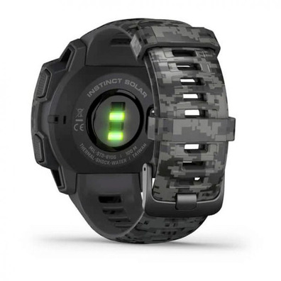 Relógio desportivo Garmin Instinct Solar Camo Grafito