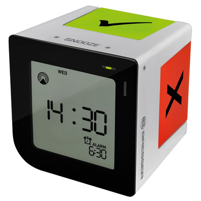 Reloj Despertador Bresser Flipme RCC Despertador Relógio Prata