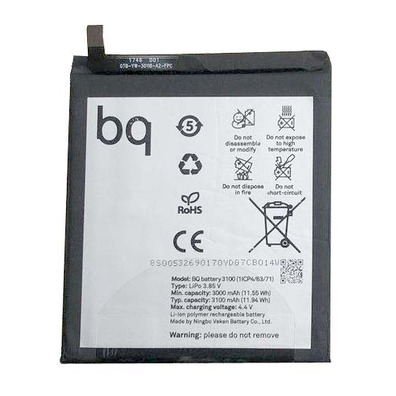 Bateria 3100mAh para BQ Aquaris V / U2 / U2 Lite