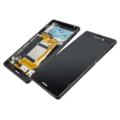 Reposto ecrã com marco Sony Xperia M4 Aqua (E2303/E2306/E2353) Preto