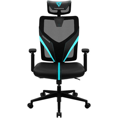 Silla Ergonhas Thunder X3 Yama 1 Negro / Cyan