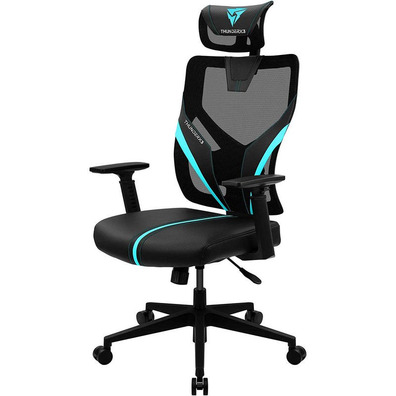 Silla Ergonhas Thunder X3 Yama 1 Negro / Cyan