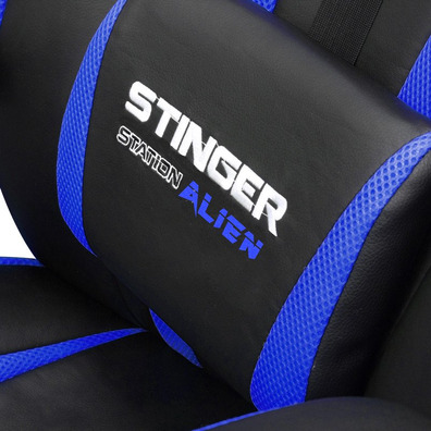 Cadeira Gamer Woxter Stinger Station Alien Preto-Azul