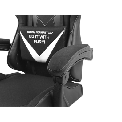 Silla Gaming Fury Avenger L Negra / Blanca