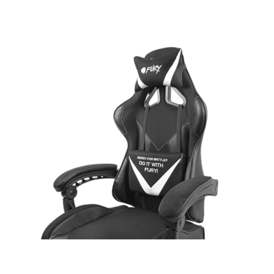 Silla Gaming Fury Avenger L Negra / Blanca