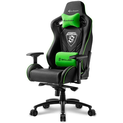 Silla Gaming Sharkoon Skiller SGS4 Negro / Verde