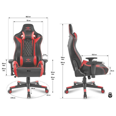 Silla Gaming Spirit da Gamer Crusader Roja / Negra