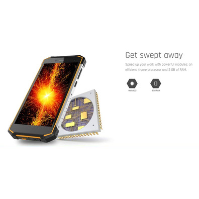 Smartphone Ruggerizado Hammer Energy 2 3GB/32GB 5,5 " Negro y Naranja