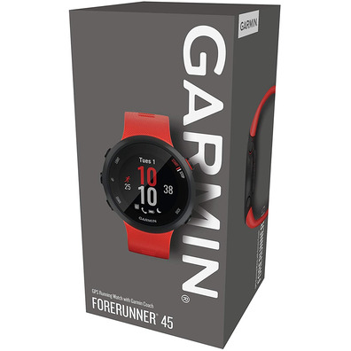 Smartwatch Garmin Forerunner 45 Notificaciones / Frecuencia Beijo Aca/GPS Rojo