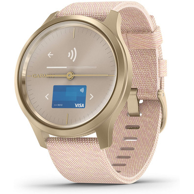 Smartwatch Garmin Vívomove Estilo GPS Oro y Rosa