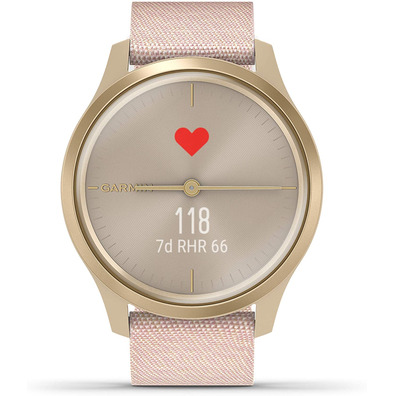 Smartwatch Garmin Vívomove Estilo GPS Oro y Rosa