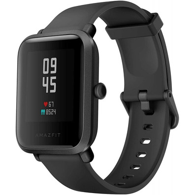 Smartwatch Huami Amazfit Bip A Carbon Black 3.25"/BT5.0/Monitor de frequência cardíaca/GPS