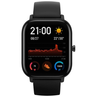 Smartwatch Huami Amazfit GTS Obsidian Black 1.65"/BT5/Monitor de frequência cardíaca/GPS