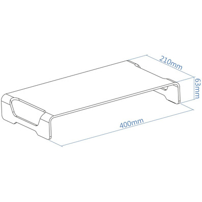 Soporte Monitor TooQ TQMR0004 Plata