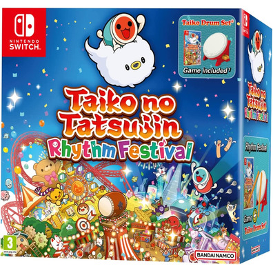 Taiko No Tatsujin: Rhythm Festival Colecionador (Taiko Drum Set) Switch