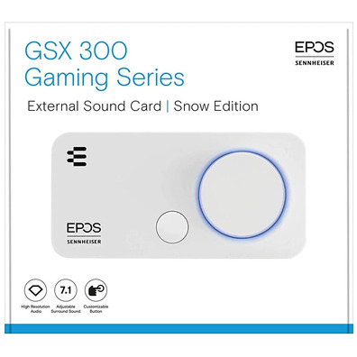 Tarjeta de sonido exterior EPOS/Sennheiser GSX300 PC/MAC Blanco