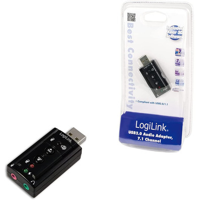 Tarjeta de Sonido Logilink 7,1 USB UA0078