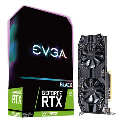 Tarjeta De Tarjeta EVGA Geforce RTX 2080 Super Black Gaming 8 GB GDDR6 1815 MHz