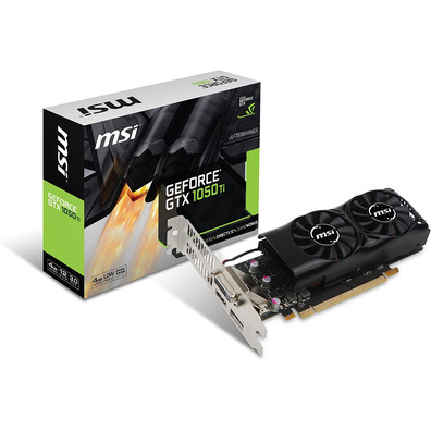 Tarjeta De Tarjeta MSI GTX 1050 TI 4GT LP GDDR5