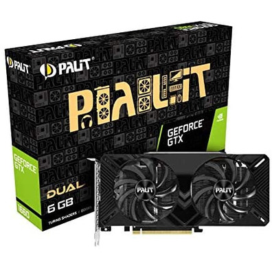 Tarjeta De Tarjeta Palit GTX 1660 Dual 6GB GDDR5